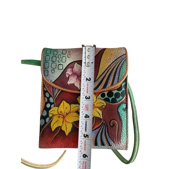 ANUSCHKA Floral Leather Crossbody Snap Bag - Picture 3 of 10